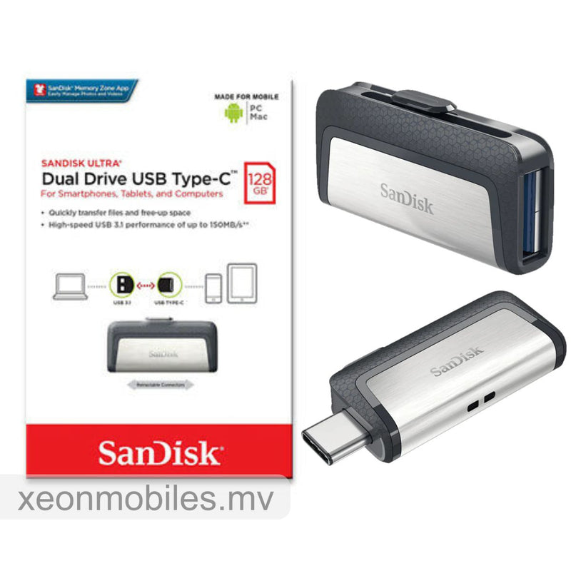 SanDisk Ultra Dual Drive 128Gb USB Type-C USB 3.1 Flash Drive